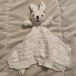 Baby Mode Signature White Bunny Rabbit Knit Security Blanket Lovey